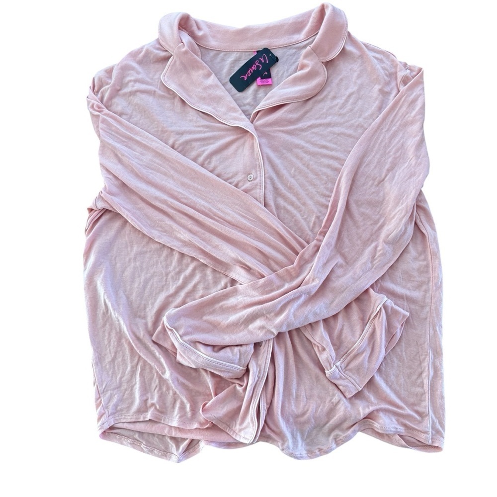 La Senza Woman’s Pink Button-Up Pyjama Shirt New With Tags Size Medium